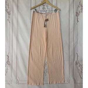 NWT SKIMS Sheer Cotton Lace Pants In Villa Women's Size L